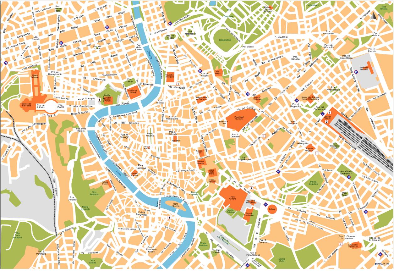 roma city center map
